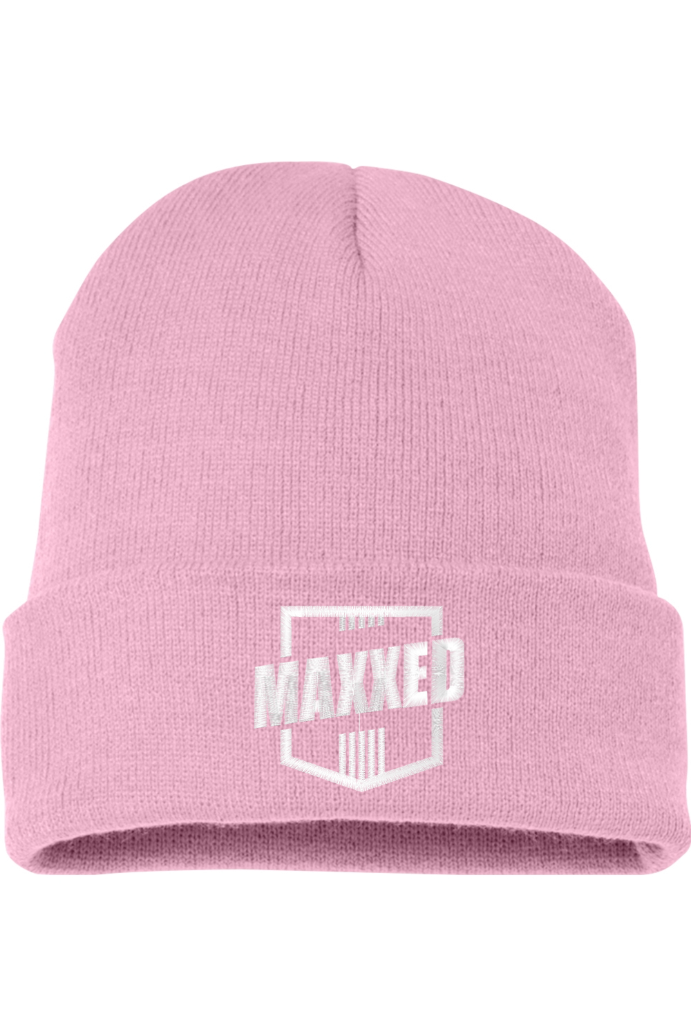 Maxxed Embroidered Cuffed Beanie