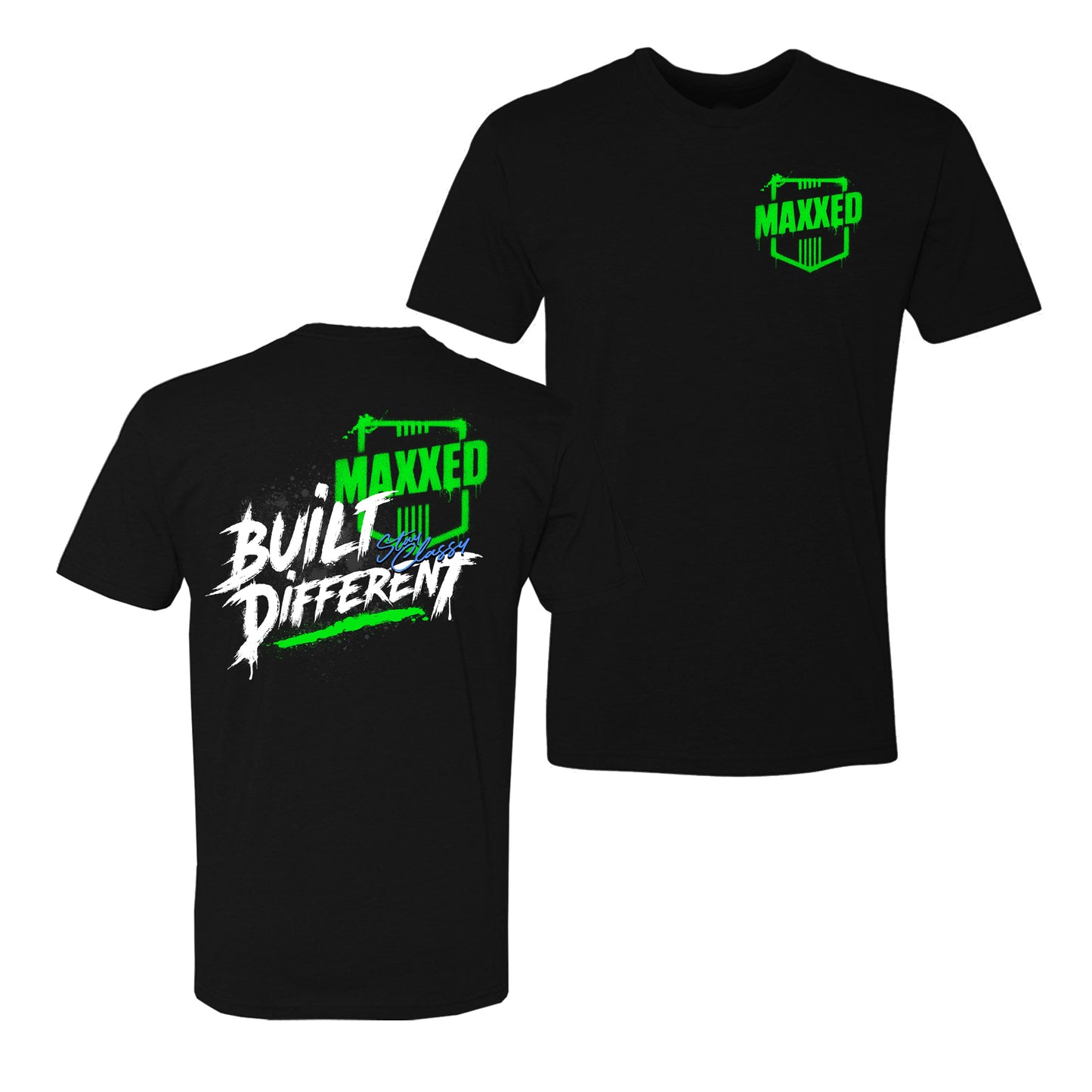 Lime Green Paint Spray Maxxed Tee