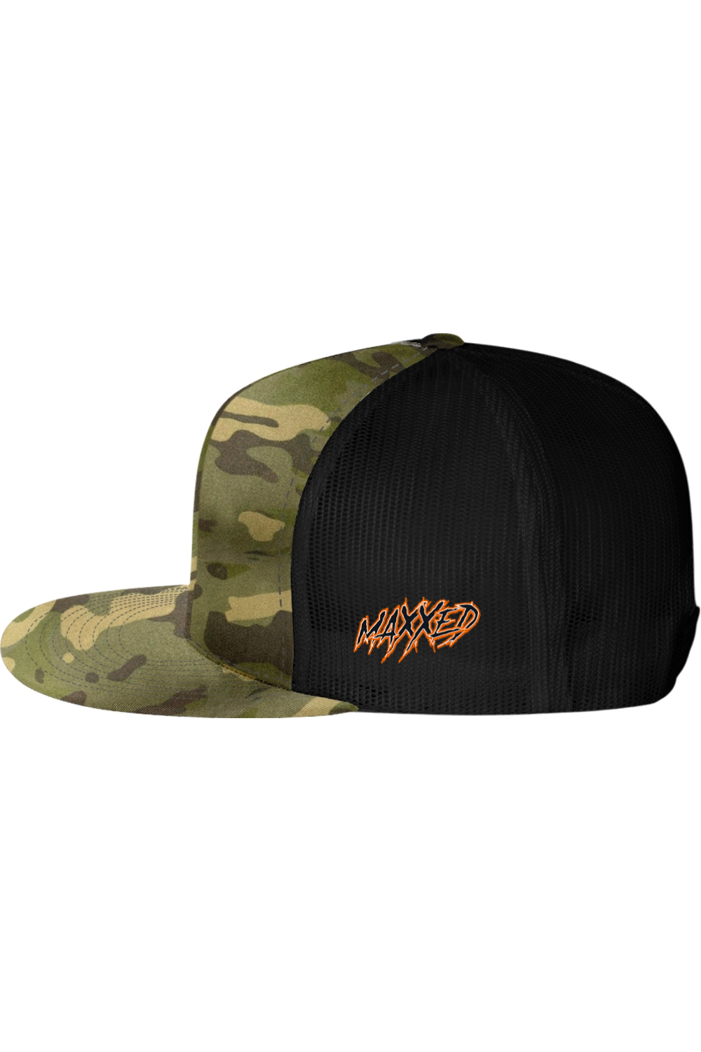Team Maxxed American Badass Camo Flat Bill Hat