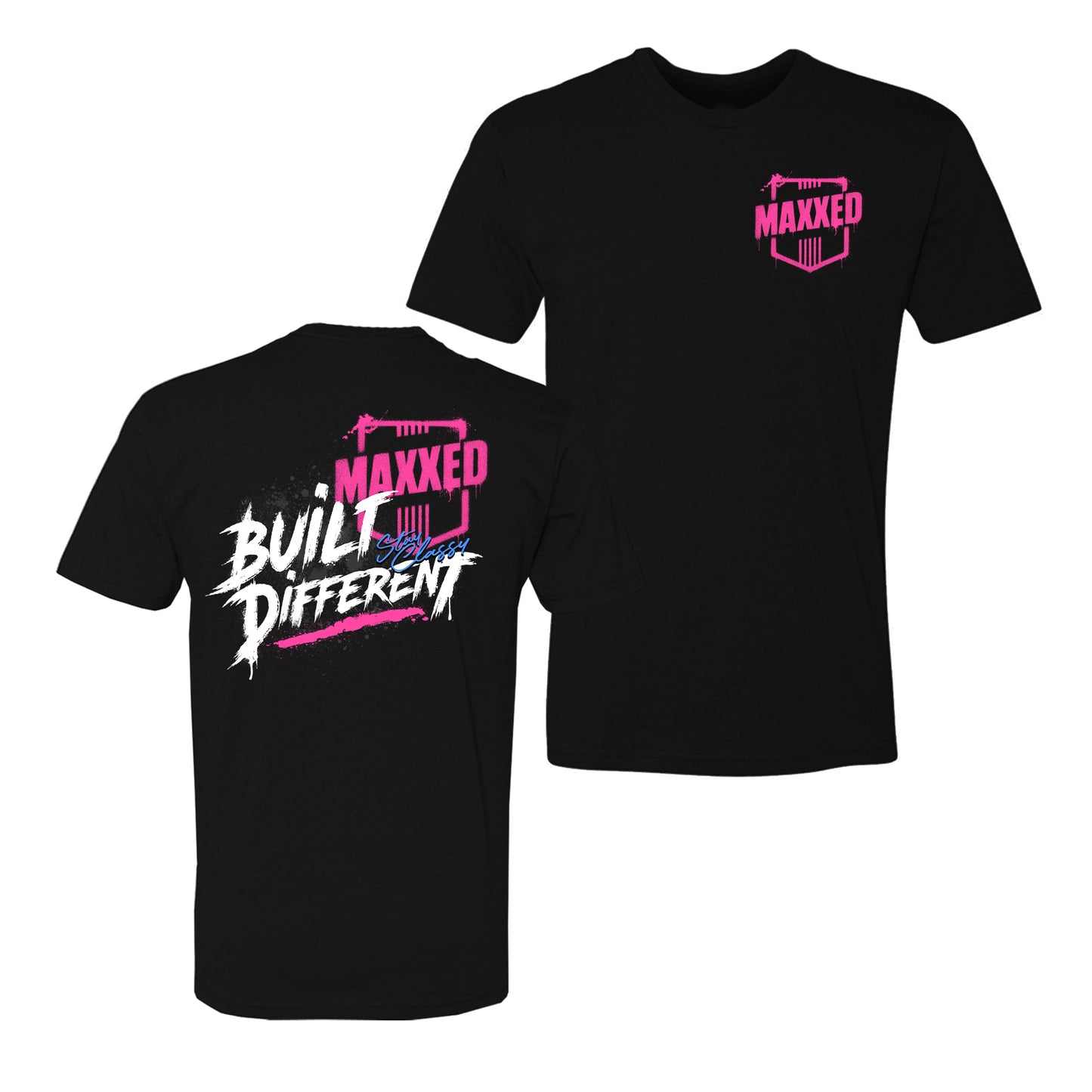 Pink Paint Spray Maxxed Tee